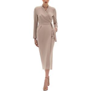 Bgl Womens  Midi Dress, Beige